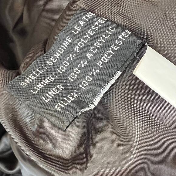 VTG Tanners Avenue Brown 5-Button Genuine Leather Lambskin Jacket Mens Size 2XL - Picture 7 of 7